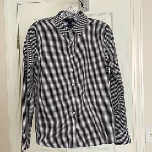 Lands End Women's Long Sleeve Oxford Shirt - 8 - Picture 6 of 7